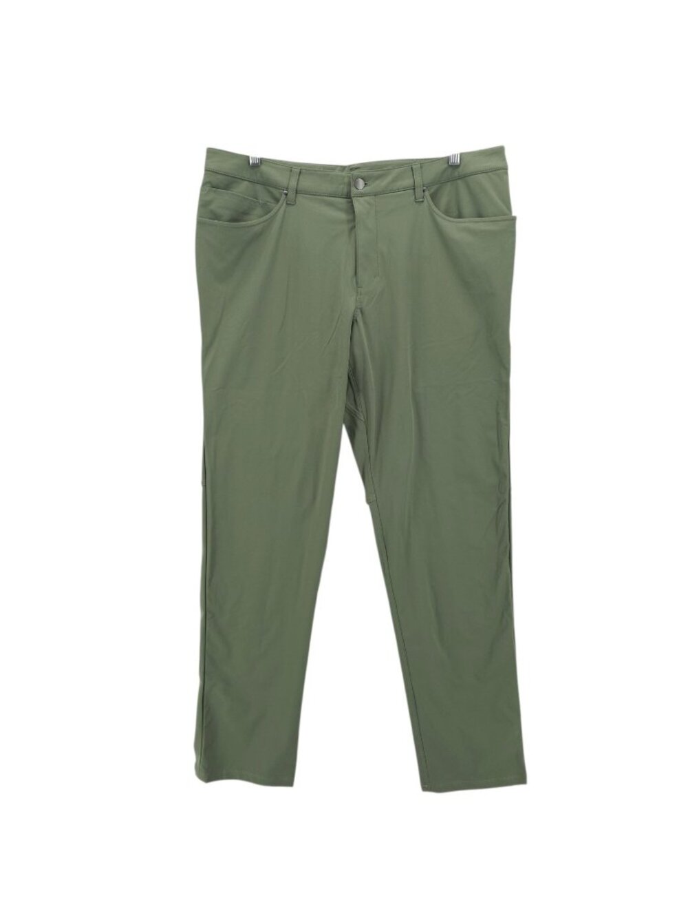 LULULEMON ABC Pant Classic Fit Warpstreme Stretch Green EUC Size 38x34